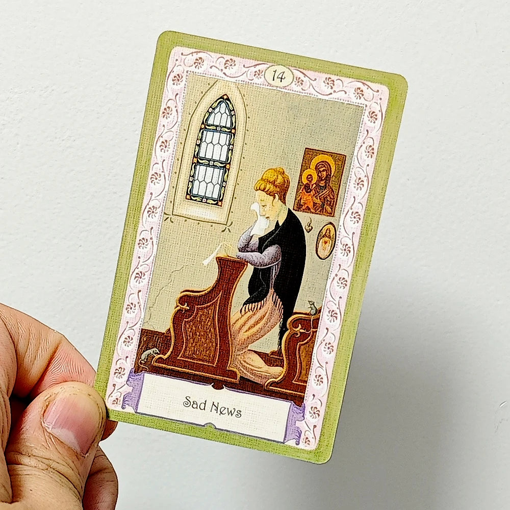 Mystical Kipper Deck 36 Pcs Oracle Cards with Keywords German System of Fortune Telling 9*6cm