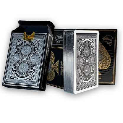 Premium Gold Edge Silver Edge Playing Cards PVC Plastic Waterproof Durable Poker Cards Large Character Deck of Cards for Parties