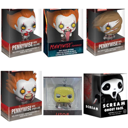 Horror Series Figure Pocket Keychain Halloween Gifts Toy