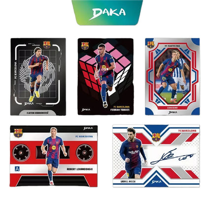 2025-26 Daka Collection Card Yamal Lewandowski Pedri Football FC Barcelona Top Audience Collectible Star Player Trading Cards