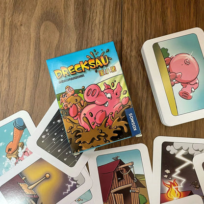 Hot Chicken Chiu Chiu Board Game Drecksau Dirty Pig Black Sheep Piou Piou Party Game Cards Intellectual Toy Kid Gift