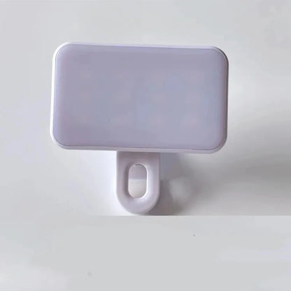 Portable Mini Selfie Fill Light Rechargeable 3 Modes Adjustable Brightness Clip On For Mobile Phone Computer Fill Light