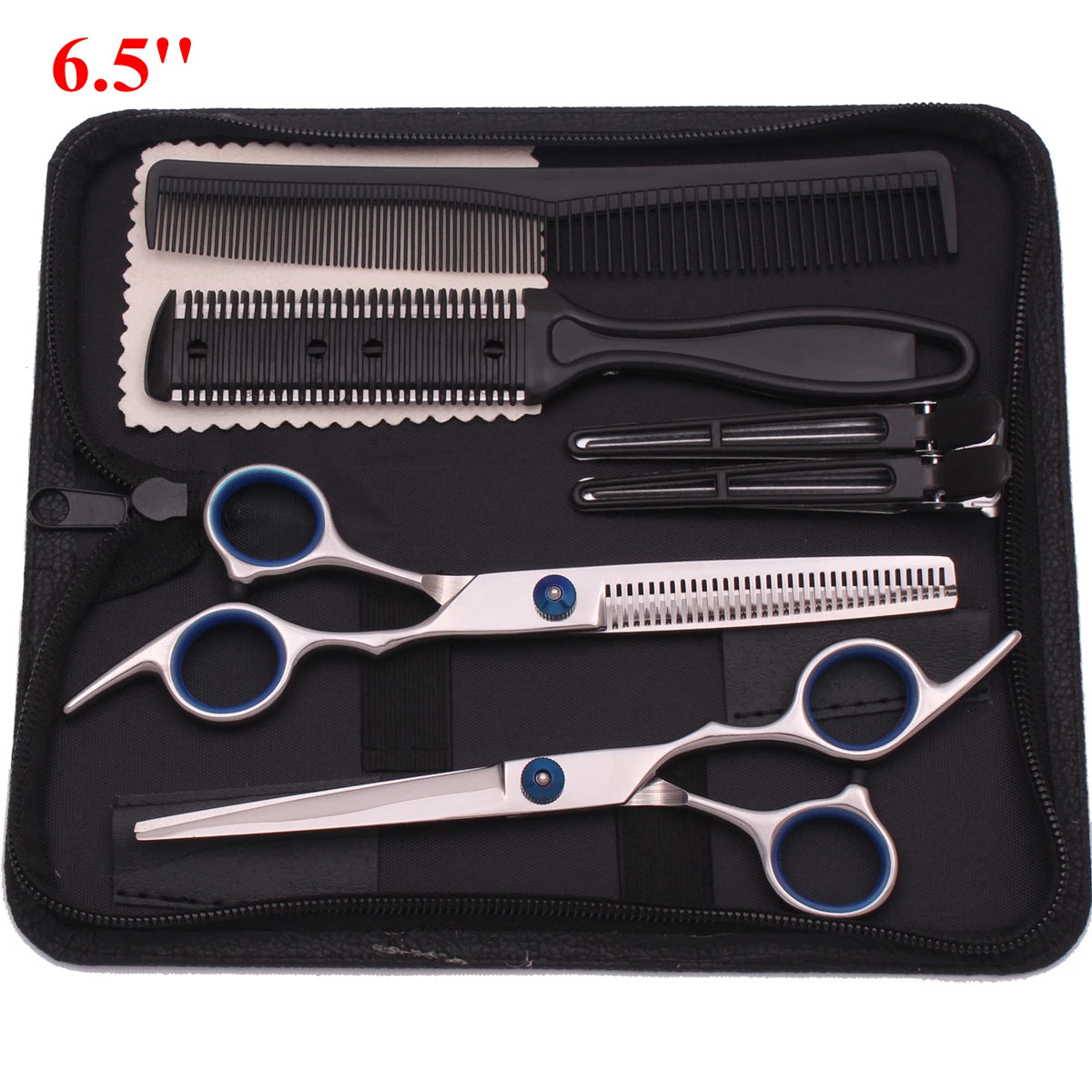 6.5'' Professional Hair Scissors Set Comb Razor Thinning Cutting Shears Hairdressing Salon Barber Home Japan Steel Dropshipping