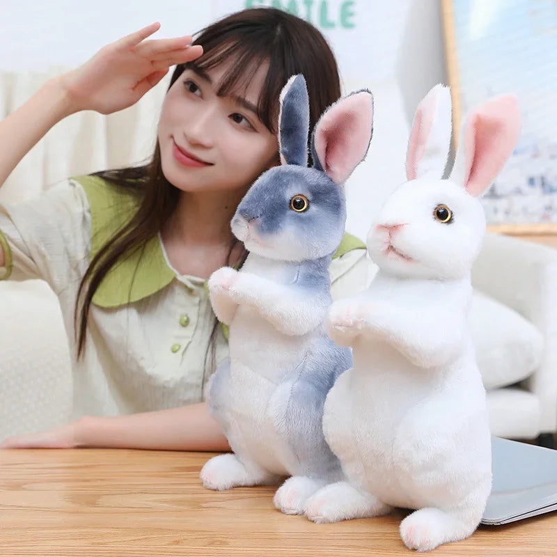 Huge Mini Simulated Animal Dog Rabbit Toys Cute Animal Soft Simulation Doll Easter Birthday Gift Kids Toy Bedroom Decor