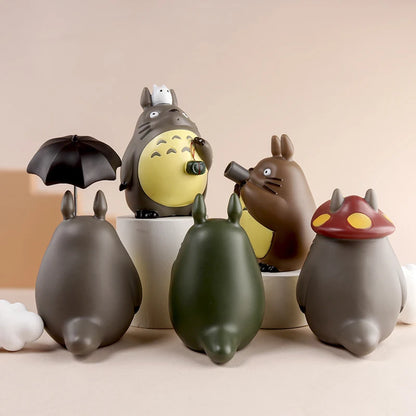 1-12pcs Anime Miyazaki Hayao Series Totoro Figure Mini Statue Cute Toys Room Ornaments Pvc Figures Toy Kid Gifts Collecctibles