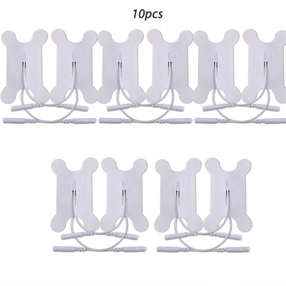 10/20pcs Electrode Pad Self Adhesive Electrodes Reusable Patch Non-woven Gel  2mm Tail Type Snap-on Electrode Paste