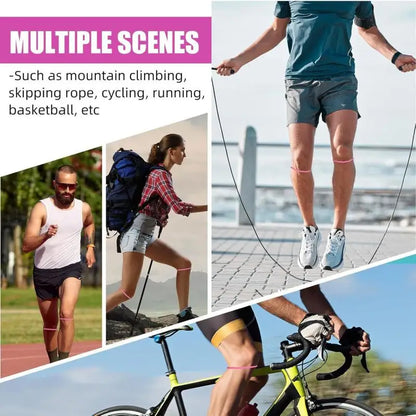 2Pcs Patellar Tendon Support Strap For Knee Pain Relief Knee Bands For Basketball, Running And Hiking, Silicone Patella Band