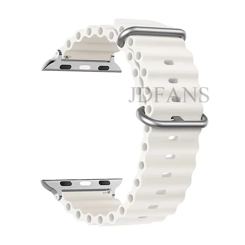 Strap For Apple watch ultra band 49mm 44mm 45mm 41mm 40mm 38mm 44 45 mm 1:1 Original Ocean belt iWatch series 9 10 8 7 se bands