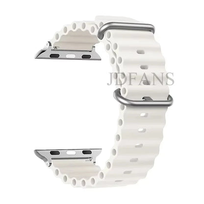Strap For Apple watch ultra band 49mm 44mm 45mm 41mm 40mm 38mm 44 45 mm 1:1 Original Ocean belt iWatch series 9 10 8 7 se bands