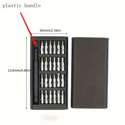 25 in 1 mini screwdriver set,flat head and cross shaped small screwdrivers, suitable for electronic products,Halloween,Christmas