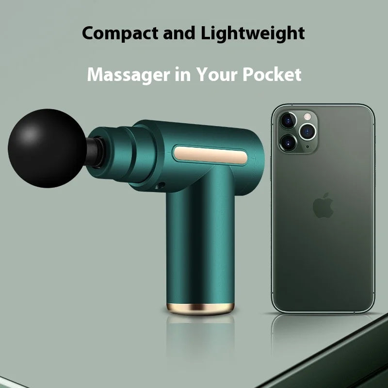 New Upgraded Portable Massage Gun Deep Tissue Muscle Relief Rechargeable Battery, Ideal For Back & Neck,Gift For Everyon