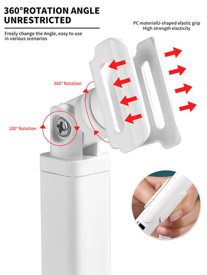 Rechargeable Portable UV LED Nail Lamp - Gel Polish Drying Desk Stand Light Support Base for Nail Art