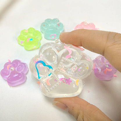 Luminous Cat Paw Hamster Squishy Squeeze Toy Stress Relief Party Antistress Rising Toys For Adult Kids Stretch Toy Decompression