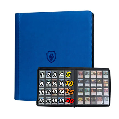 1280+ Cards 20 Pocket Card Binder Collector Card Album - Pages Compatible for Game Cards, Sports Cards and other cards