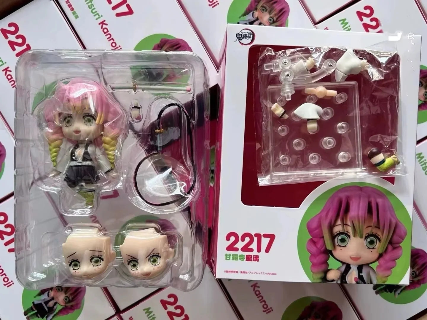 Cute Anime Demon Slayer Series #2217 Kanroji Mitsuri 2218 Tokitou Muichirou Figures Movable Doll Set Collection Surprise Gift