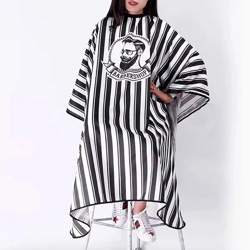 Hair cutting cloth for adults, non stick striped apron, hair salon hairstylist, oil drying, hair cutting cloth