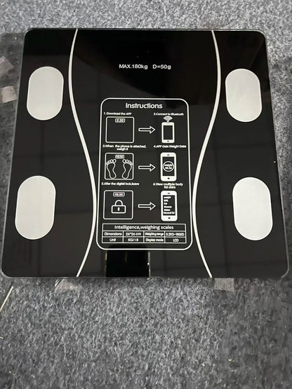 Body Fat Scale Smart Wireless Digital Bathroom Weight Scale Body Composition Analyzer With Smartphone App Bluetooth-compatible