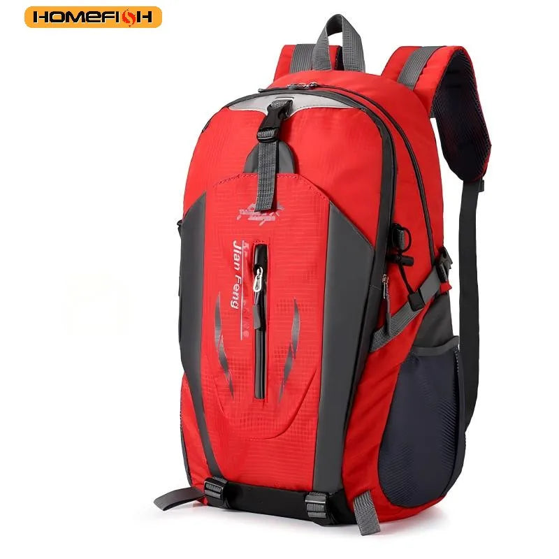 Homefish 40L Waterproof Hiking Backpack Large Capacity Breathable Rucksack Unisex Outdoor Camping Travel Climbing Sports Bag