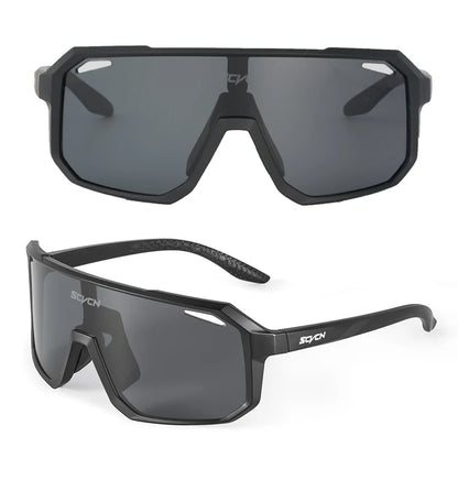 SCVCN New Cycling Glasses Bike Sunglasses Men UV400 Eyewear Outdoor Sports MTB Goggles Bicycle Women Riding Hiking Sunglasses
