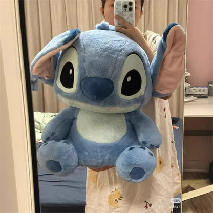 32/45/55cm Stitch Large Plush Doll Soft Cute Anime Periphery Sofa Pillow Bedhead Decor Accompany Toy Ornament Gift For Childs