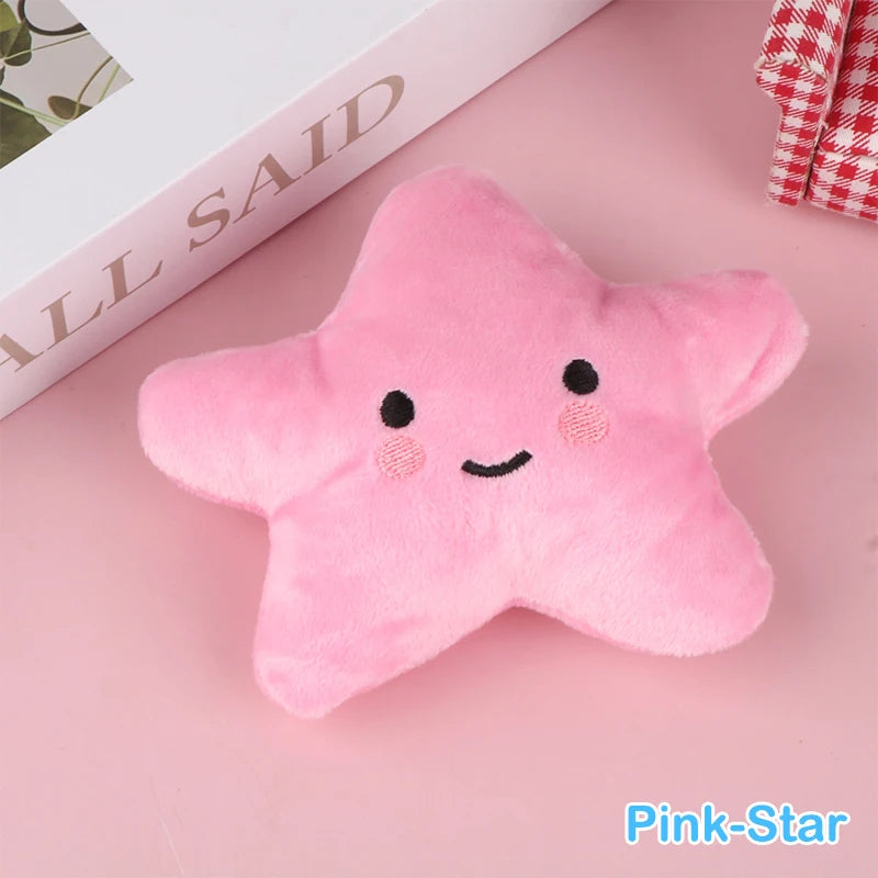 1Pc Mini Star Cloud Soft Plush Sounding Toy Colorful Plush Stuffed Doll Gift Pet Dog Toy For Kids Children Girls