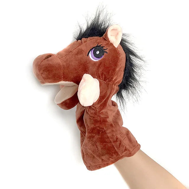 Soft Stuffed Animal Toy Story Cartoon Figure Doll Plush Toys Horse Kids Party Decoration Kawaii Hand Finger Puppet For Children