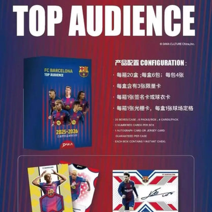 2025-26 Daka Collection Card Yamal Lewandowski Pedri Football FC Barcelona Top Audience Collectible Star Player Trading Cards