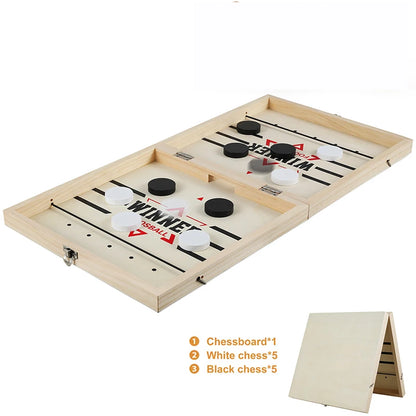 Foldable Foosball Winner Games Table Hockey Catapult Chess Parent-child Fast Sling Puck Board Party Toys For Children Adults