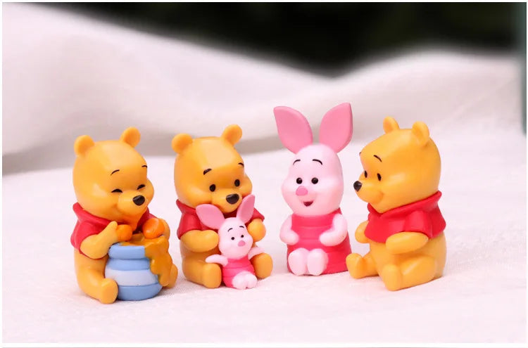 10pcs/set Cartoon Winnie The Pooh Action Figure Toy Pooh Bear Tigger Eeyore Piglet Action Figure Dolls Toy Gifts For Kids