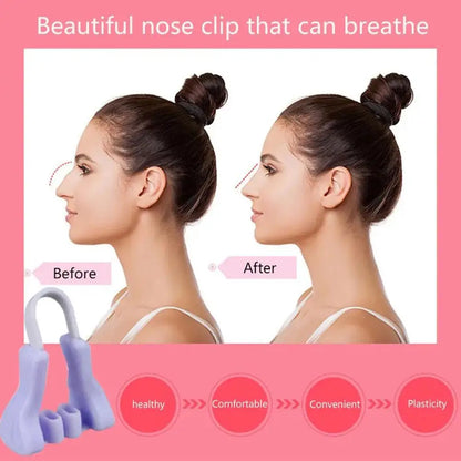 Nose Shaper For Wide Noses Soft Silicone Nose Bridge Enhancer, Corrector, Shrinker Painless Beauty Tool Nose Clip For Women Men