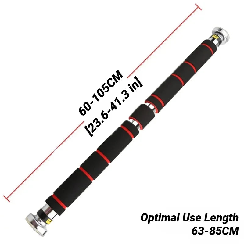 150kg Adjustable Door Horizontal Bars Exercise Home Workout Gym Chin Up Pull Training Bar Sport Fitness Wall Tension Muscle