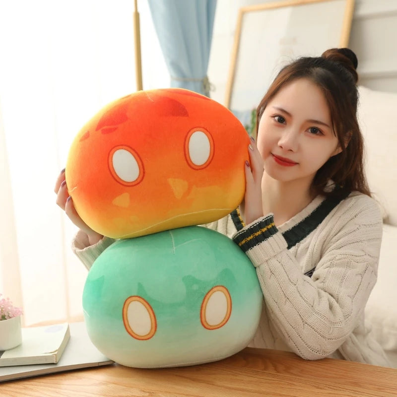 10cm Genshin Slime Plush Pendant Toys Genshin Impact Stuffed Pillow Cute Anime Game Original God Cosplay Fans for Kid Gift