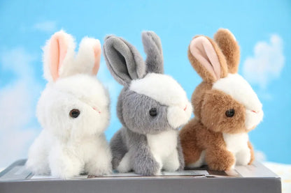Imitation Rabbit Plush Pendant Lovely White  Doll Key Chain  Backpack  Gift Girl Cute  Keychain