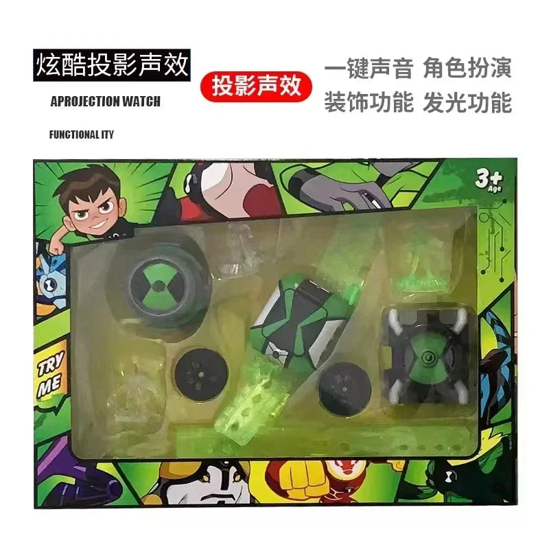 Omnitrix BEN10 Action Figures Ben Tennyson Projection Watch Deformation Sound Light Doll Smart Watch Children's Birthday Gifts