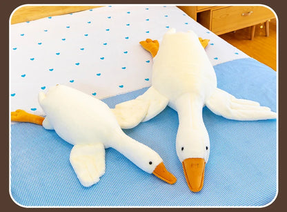 130/160/190cm Large White Goose Fur-Retriever Soft Toy Children's Girls' Gift Cute Doll Sleeping Pillow Large-sized Doll