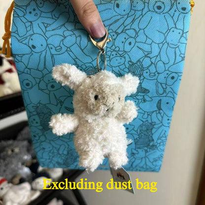 Hot tea bag Jc Cute Plush Toy label cute girl bag charm plush toy keychain Kawaii plush toy Limited New Gift bag