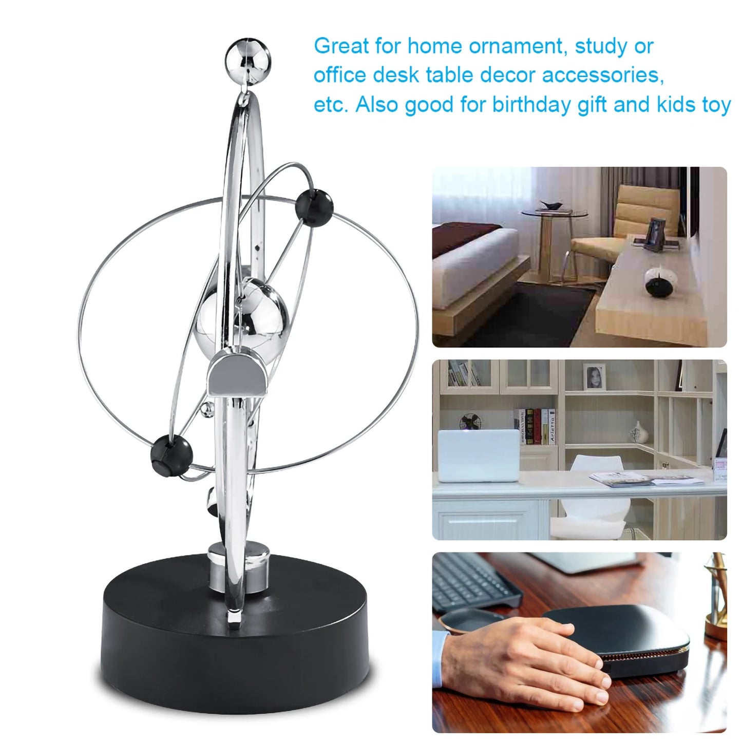 Celestial Eternal Motion Pendulum Home Office Desk Decoration Gift Newton Pendulum Leisure Stress Relieving Toy Adult Gift