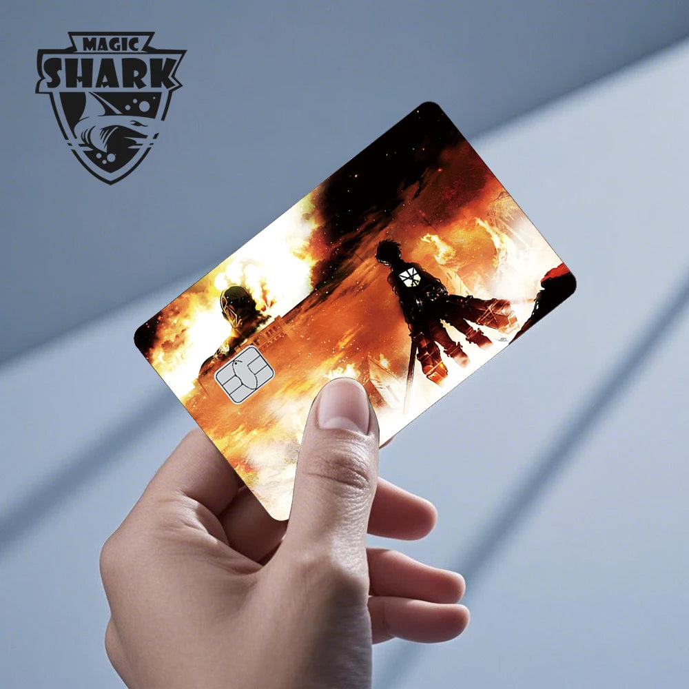 Stylish Phone Evil FBI Tiger Mexico Flag Snowman Movie Monstor Anime Credit Bank Debit Card Sticker Film Skin