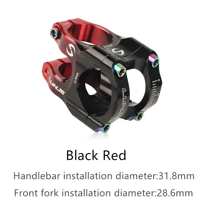 MTB Road Bike Stem CNC Mountain Bicycle Bridge Short Power 31.8mm High Strength Climbing Riser