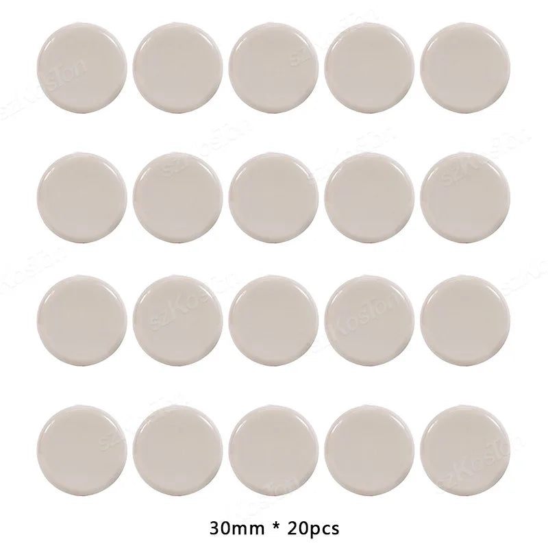 20Pcs Self-Adhesive Furniture Slides Stick-on Chair Leg Slider Bumper Pads Floor Protector for Table Sofa Carpet Tile Hardwood