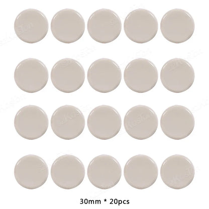 20Pcs Self-Adhesive Furniture Slides Stick-on Chair Leg Slider Bumper Pads Floor Protector for Table Sofa Carpet Tile Hardwood