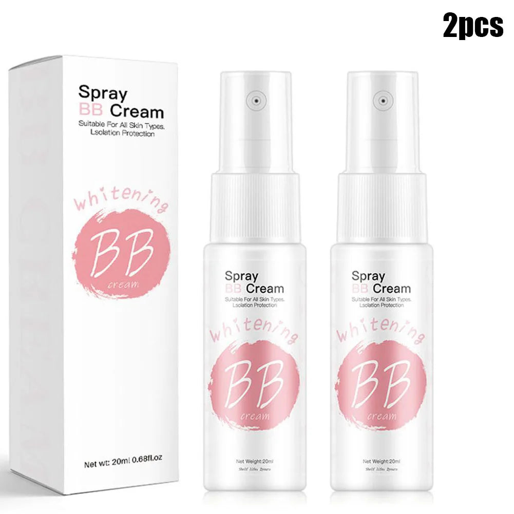 1/2/3PCS 20ml Whitening Moisturizing Base Spray BB Cream Concealer Brighten Face Beauty Skincare Foundation High Coverage Makeup