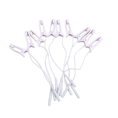 Ear Clip Machine Massager 2.0mm Plug Electrode Lead Wires Connecting Cables Sleeping Aids for Earclips
