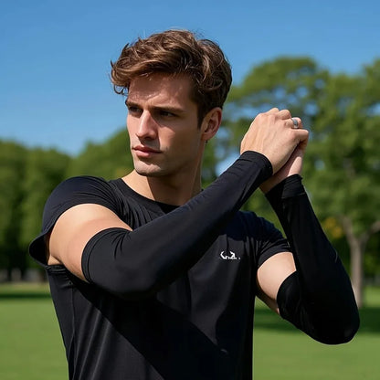 3Pairs Summer Sun Protection Ice Sleeve Men Women Fashion Breathable Elastic Ice Silk  Arm Gloves for Outdoor Cycling, Driving