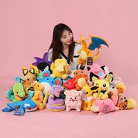 41 Style Newest Pokemon Plush Toys Victini Tepig Deerling Nivy Emolga Stuffed Kawaii Claw Machine Doll Room Decor Children Gifts