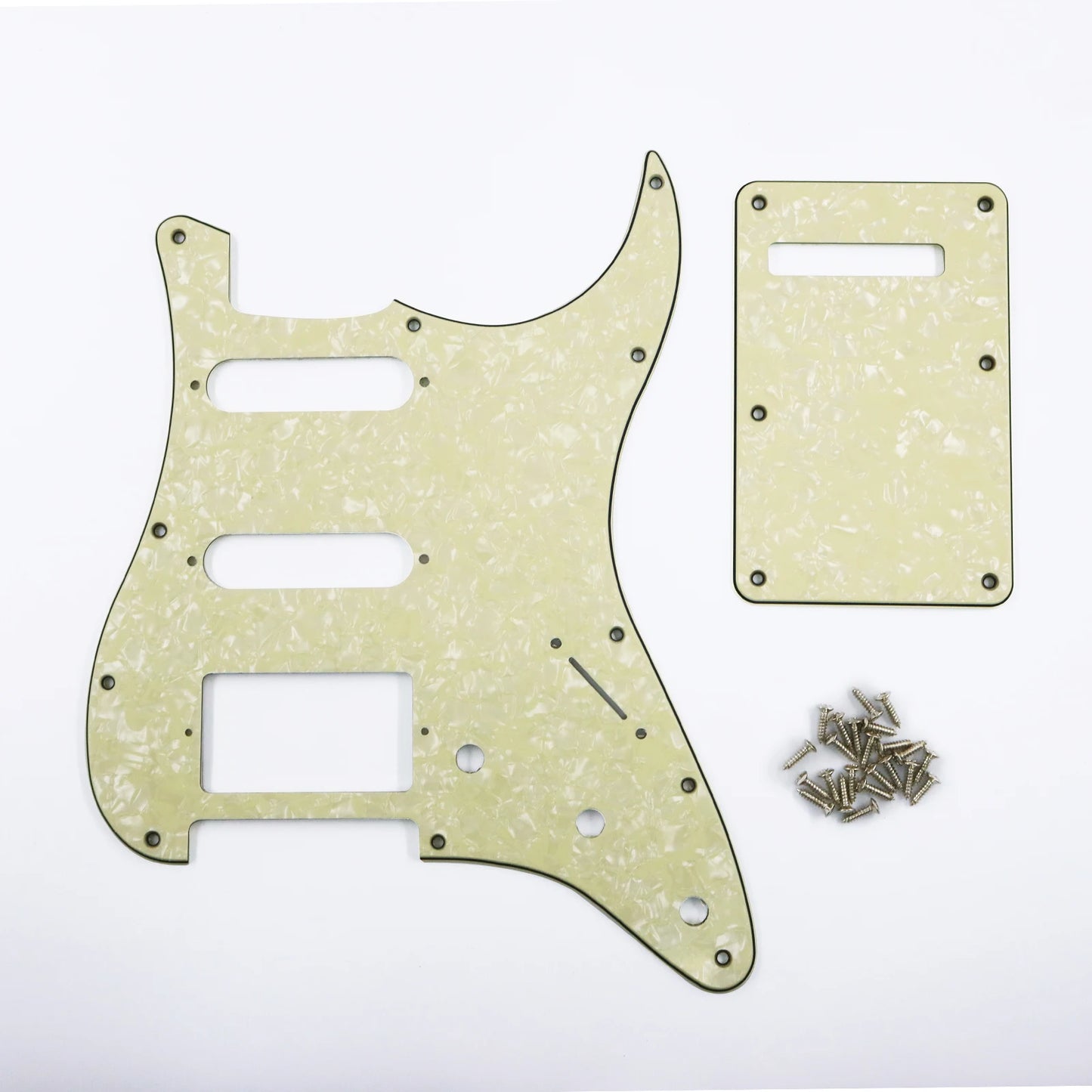 PHRILAM SSH 11 hole ST electric guitar guard, 3-Layer  St  Pickguard with Aluminum Foil Shield Fits American/Mexican ST