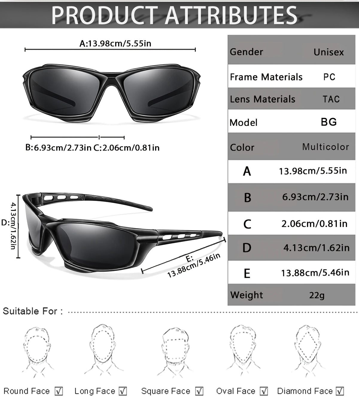 Polarized Sports Cycling Fishing Running Sunglasses Rayed Sun ciclismo Goggles Outdoor Polarized Sunglasses Men Women Eyewear