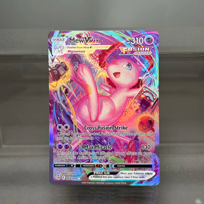 PKM Proxy Cards Classic Mew Vmax Charizard Vstar Cards Collection PTCG Celebi V Fusion Strike Foil Card