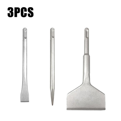 5PC SDS PLUS Round Shank tile Shovel Electric Hammer Chise Wall Concrete Impact Drill 5Teeth  Drill Bit For Masonry SlottingTool