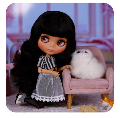 ICY DBS Blyth Doll Tan Skin Matte Face With Eyebrows Special Price 1/6 BJD JOINT body Neo Christmas Gift Anime